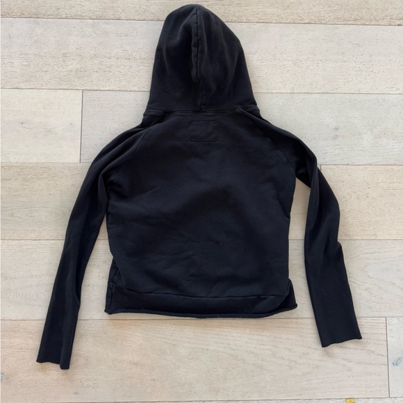 Frank & Eileen Tee Lab Hoodie Raw Edge Distressed Black S - Picture 4 of 8